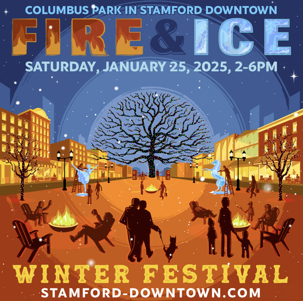 Fire & Ice Winter Festival returns in Stamford Connecticut in January 2025